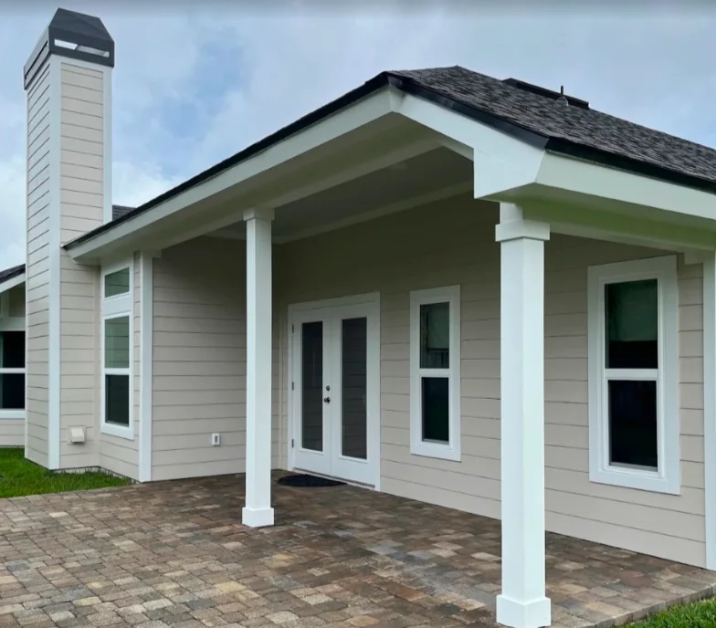 Fiber cement siding installation on a residential home in Jacksonville